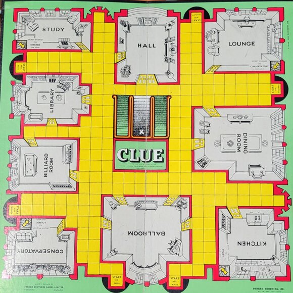(SOLD) 1956 Clue Board Game - Picture 4 of 4